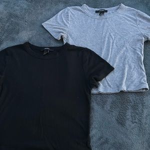 forever 21 crop top tee bundle